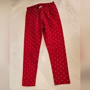 OBO EUC Mini Biden Red/Gold Leggings Size 5